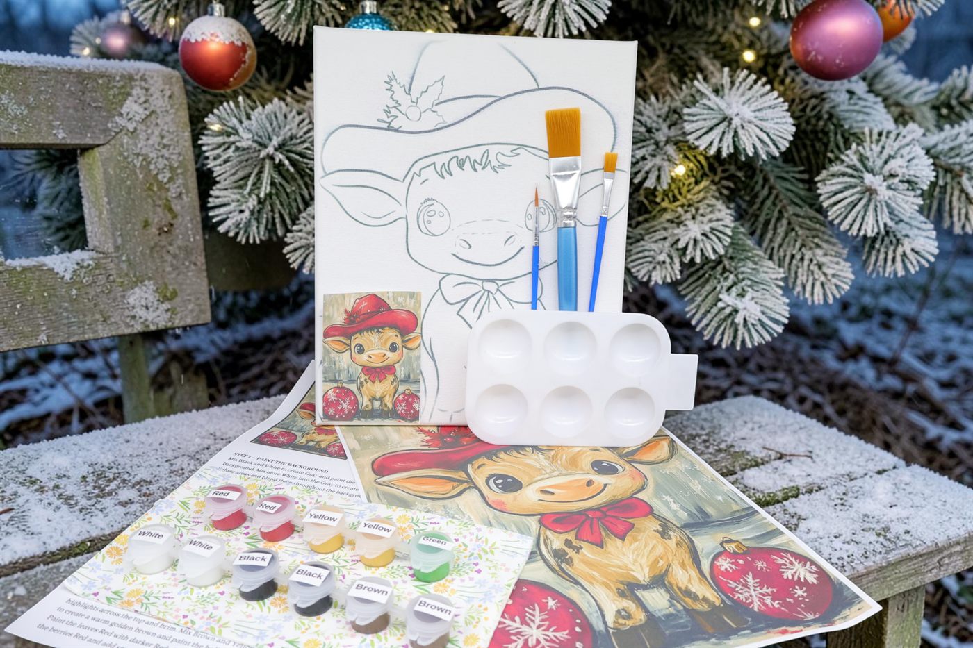 Christmas Cowboy painting kit