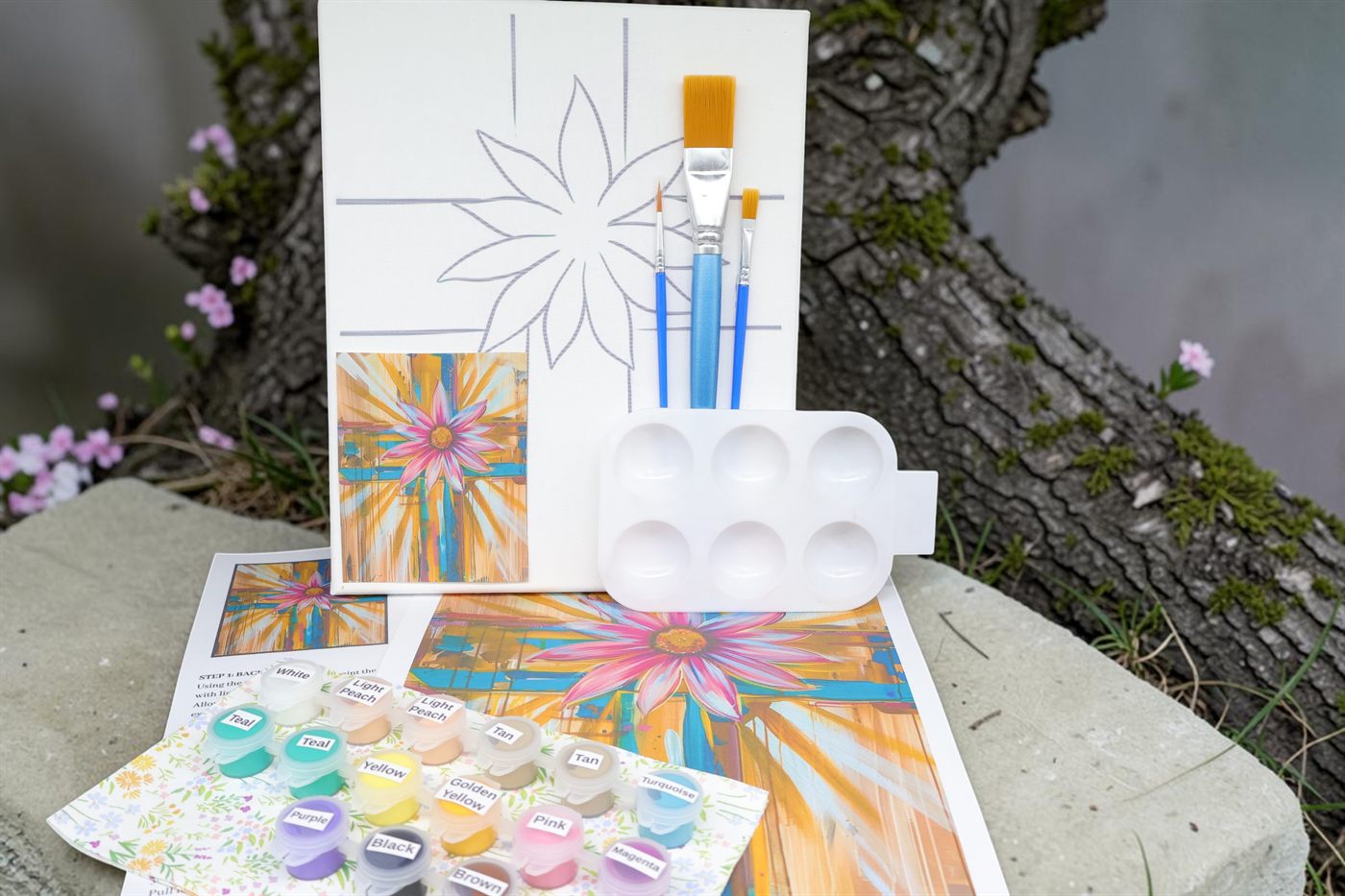 Flower painting kit
