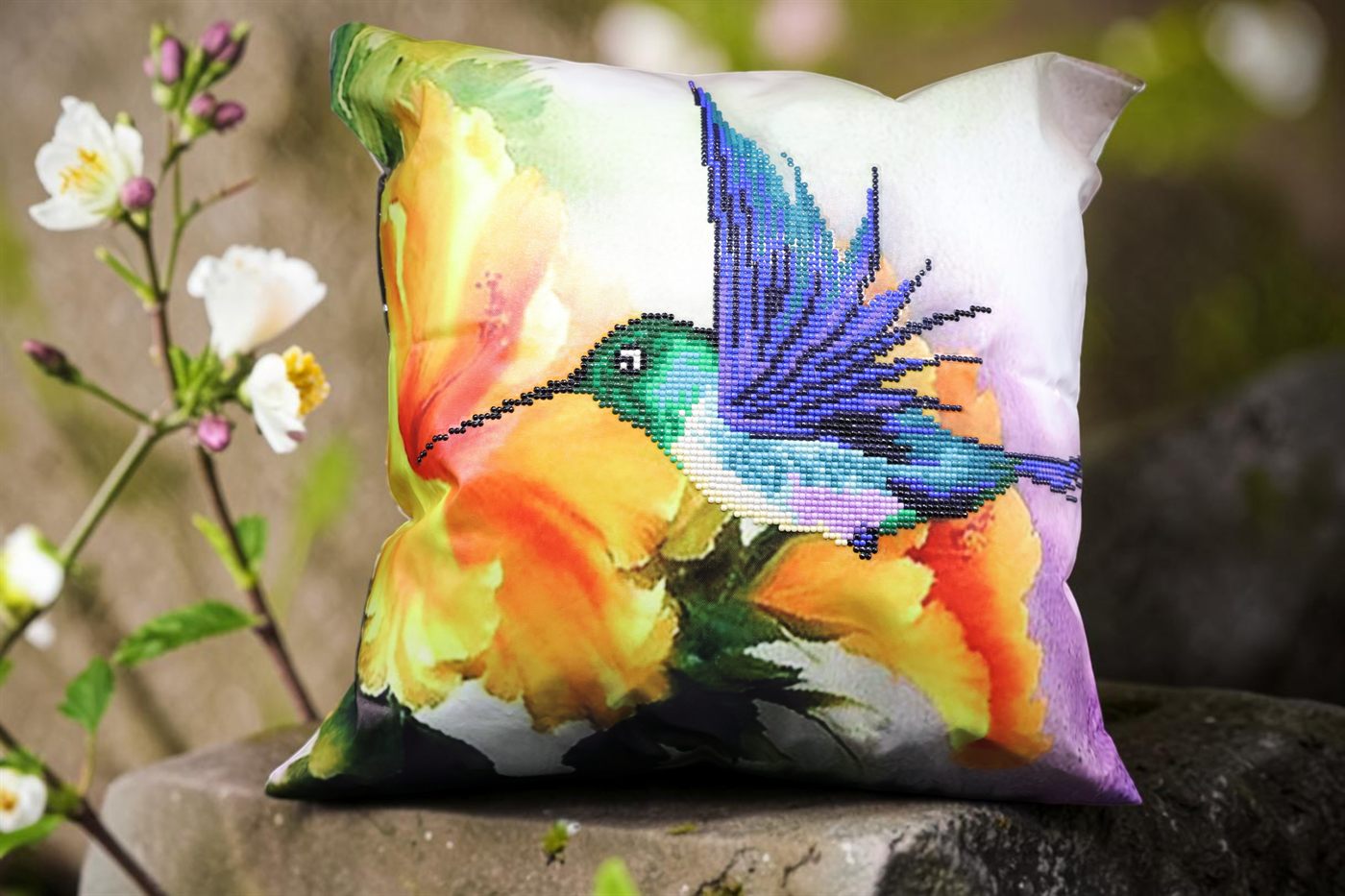 Hummingbird Decorative Pillow