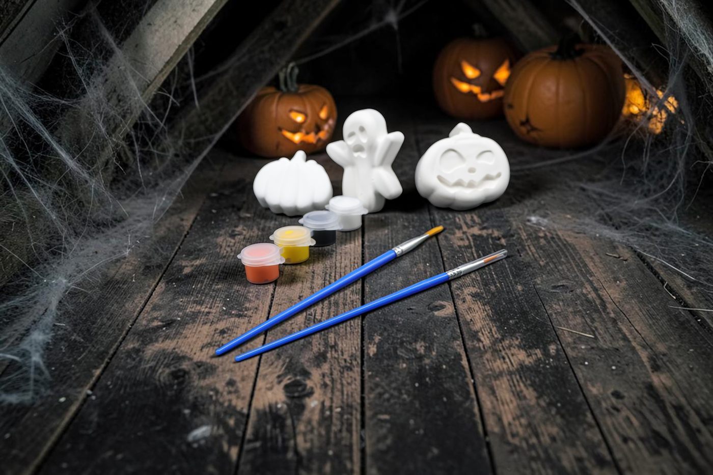 Pumpkins and Ghost