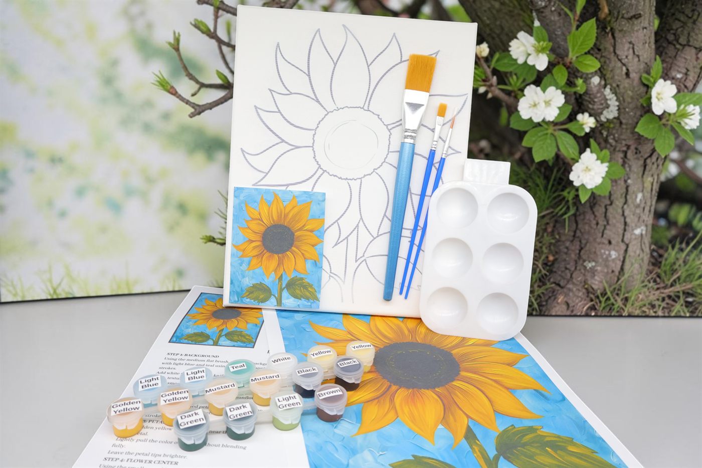 Sunflower painting kit